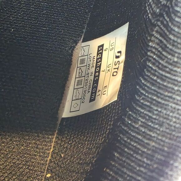 HKR Black Knitted Slip-On Sneakers with Ribbed Texture Size 9 - Picture 8 of 17